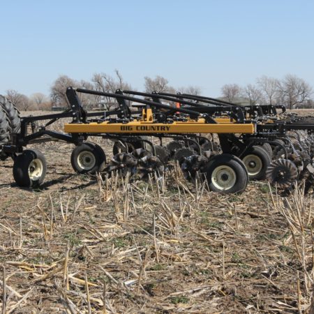Big Country Vertical Tillage Unit with SM75 and Wako XT Harrow from Wako for farming needs