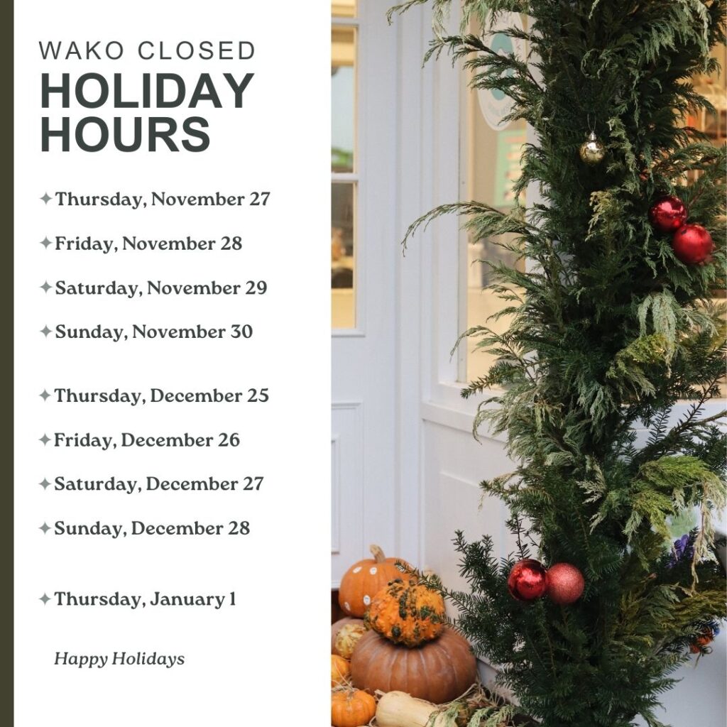 Holiday Hours